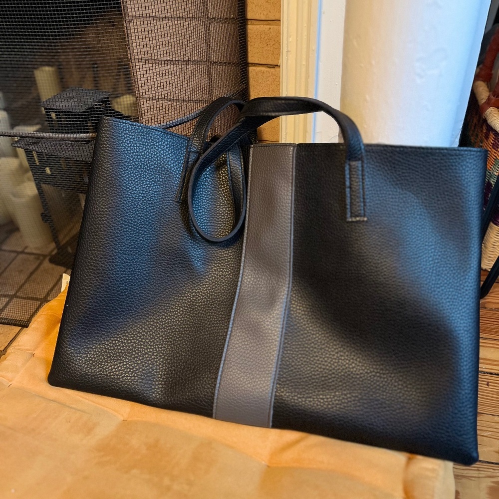 Vince Camuto Pebbled Leather Tote
